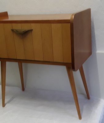 Small Sideboard with Brass Handle, 1960s-HOI-743139