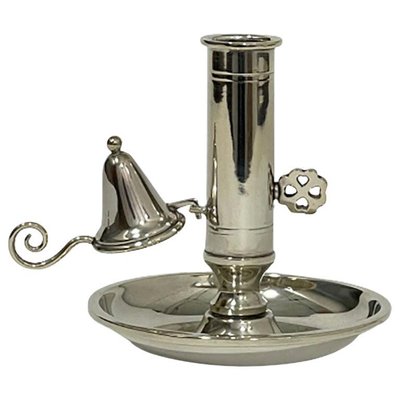 Small Silver Chamber Candlestick-UCH-1224296