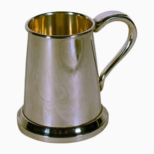 Small Smooth Silver Tankard, Mid-20th Century-ZCI-1769924