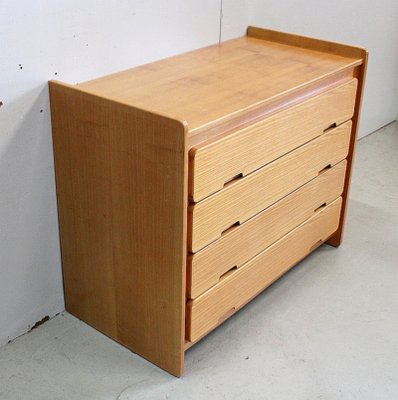 Small Solid Ash Chest of Drawers, 1970s-RVK-859146