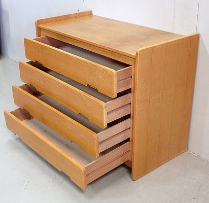 Small Solid Ash Chest of Drawers, 1970s-RVK-859146