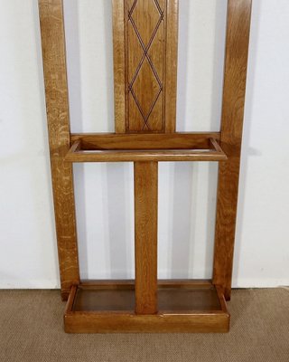 Small Solid Oak Coat Rack, 1940-RVK-1244958