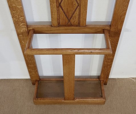 Small Solid Oak Coat Rack, 1940-RVK-1244958