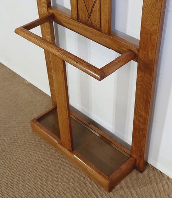 Small Solid Oak Coat Rack, 1940-RVK-1244958