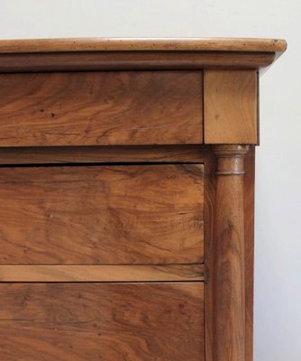 Small Solid Walnut Chest of Drawers, 1800s-RVK-904498