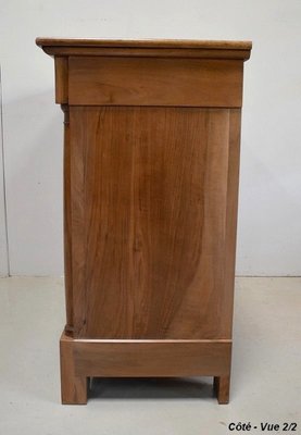 Small Solid Walnut Chest of Drawers, 1800s-RVK-904498