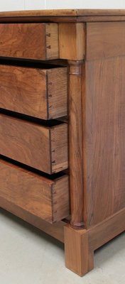 Small Solid Walnut Chest of Drawers, 1800s-RVK-904498