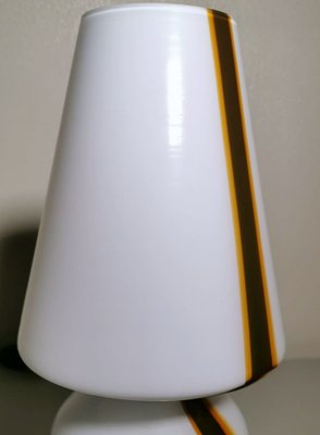 Small Space Age Table Lamp in Opaline Murano Glass & Marble in Carlo Moretti Style-QRS-1327711