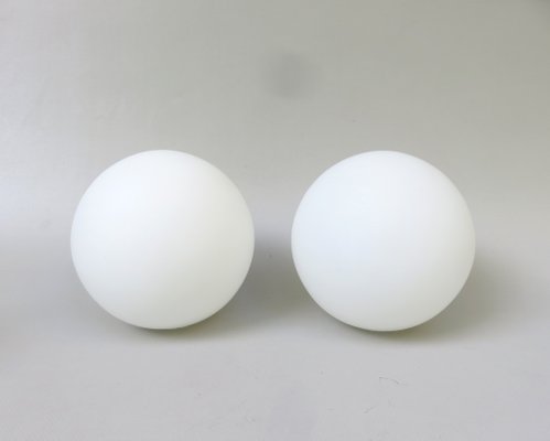 Small Space Age Table Lights in White, 1970s, Set of 2-EY-1732242