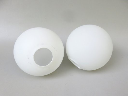 Small Space Age Table Lights in White, 1970s, Set of 2-EY-1732242