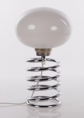 Small Spirale Table Lamp in Glass & Chrome by Ingo Maurer Design M, 1965-DEK-932643