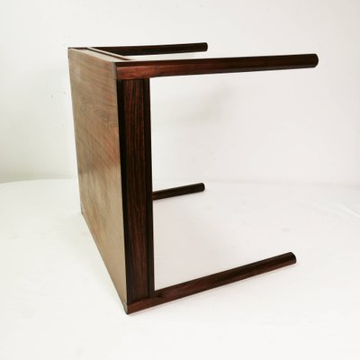 Small Square Rosewood Coffee Table, Denmark, 1960s-ZTG-1328333