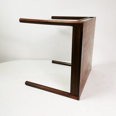 Small Square Rosewood Coffee Table, Denmark, 1960s-ZTG-1328333