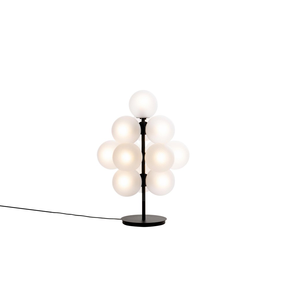 Small Stellar Grape Aubergine & Black Acetate Floor Light by Pulpo