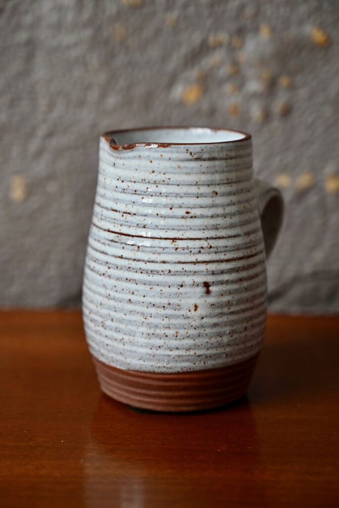 Small Stoneware Jug by Roger Jacques, Saint-Amand-en-Puisaye, France, 1960s