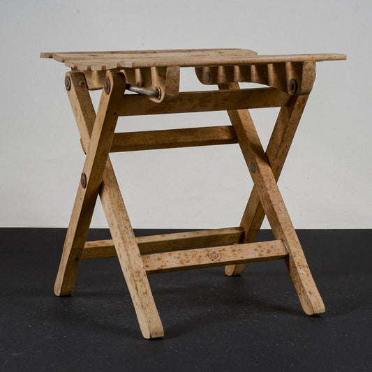 Small Stool with Foldable Wood from Fratelli Reguitti