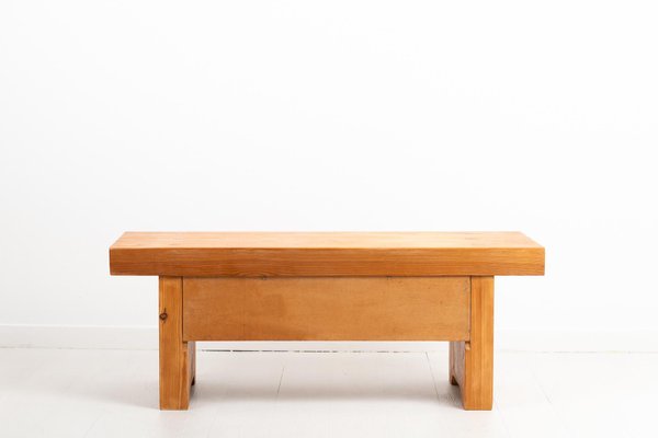 Small Swedish 20th Century Low Pine Bench from Karl Andersson & Söner-MJF-955843