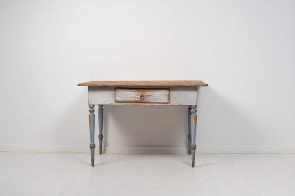 Small Swedish Folk Art Table, 1800s-MJF-1329755