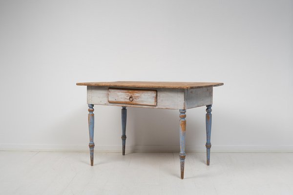 Small Swedish Folk Art Table, 1800s-MJF-1329755