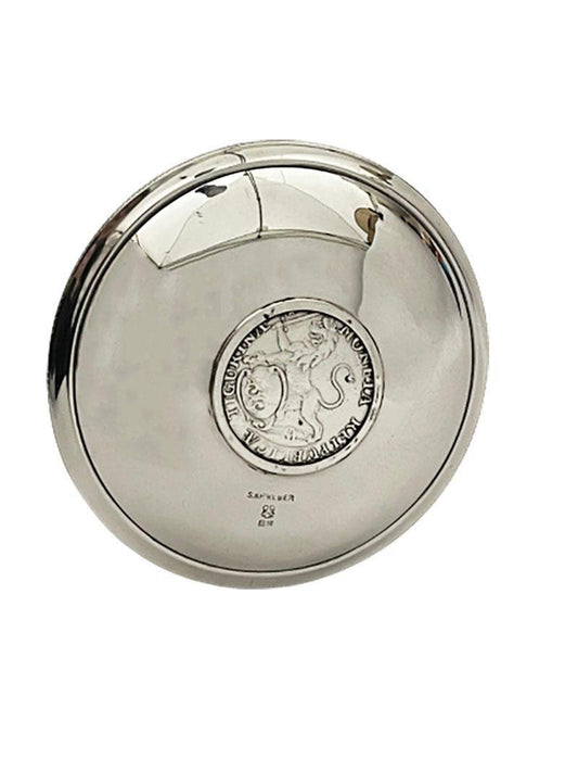 Small Swiss-Republic of Zurich Silver Coin Dish