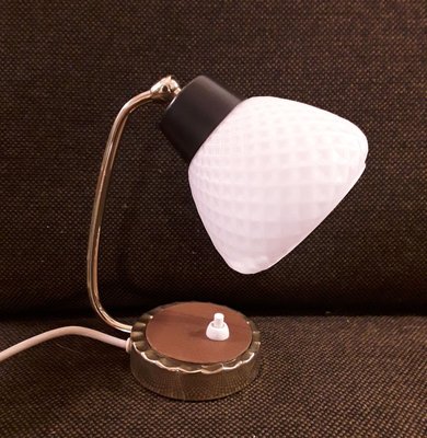 Small Swiveling Table Lamp with Brass Frame, 1960s-HOI-784306