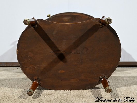 Small Table Drum in Walnut and Mahogany-RVK-1771187