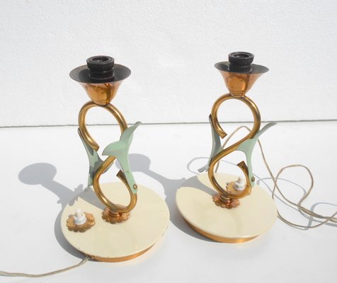 Small Table Lamps by Angelo Lelii for Arredoluce, 1940s, Set of 2-EI-309430