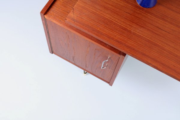 Small Teak Hairpin Writing Desk by Tijsseling from Tijsseling Nijkerk, 1950s-XT-1447233