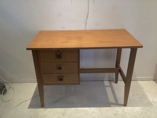 Small Teak Wooden Desk, 1970s-SU-1384382