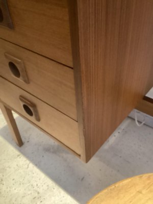 Small Teak Wooden Desk, 1970s-SU-1384382