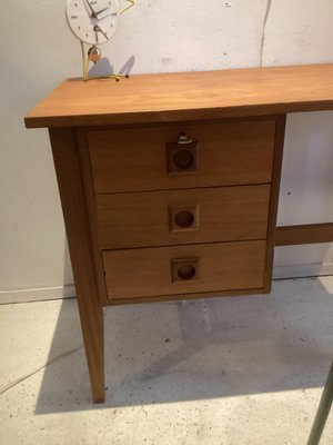 Small Teak Wooden Desk, 1970s-SU-1384382