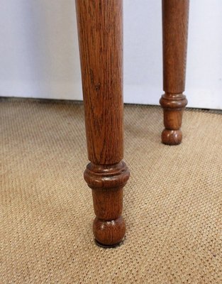 Small Tiered Child's Desk in Solid Oak, Late 19th Century-RVK-1009289