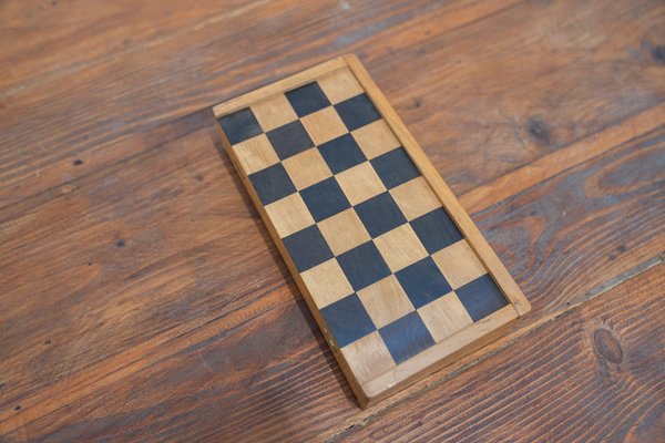 Small Travel Chess Box in Beech, 1970-KNM-1763120