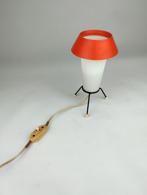 Small Tripod Table Lamp in Plastic, 1950s-SFQ-1761151