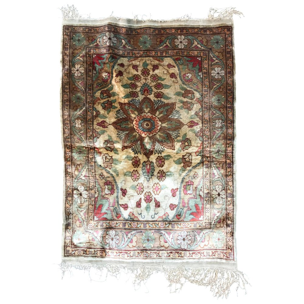 Small Turkish Silk Cesare Rug