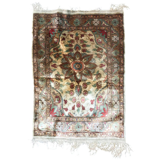 Small Turkish Silk Cesare Rug