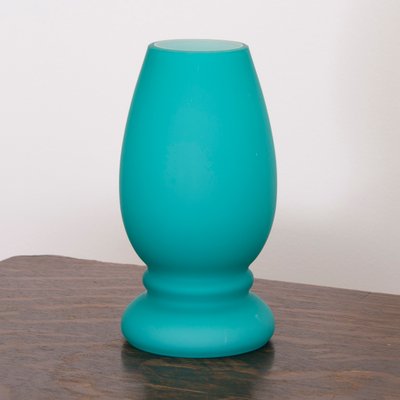 Small Turquoise Satin Murano Glass Mushroom Table Lamp from Giesse Milan, Italy-MPO-1402416