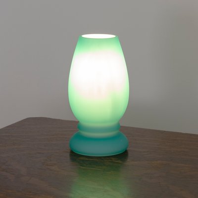 Small Turquoise Satin Murano Glass Mushroom Table Lamp from Giesse Milan, Italy-MPO-1402416