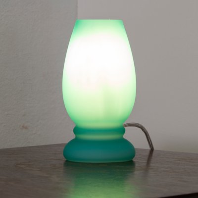 Small Turquoise Satin Murano Glass Mushroom Table Lamp from Giesse Milan, Italy-MPO-1402416