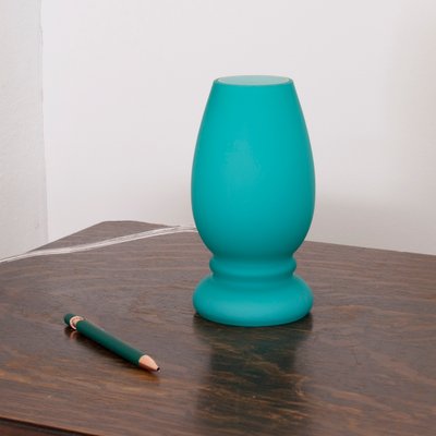 Small Turquoise Satin Murano Glass Mushroom Table Lamp from Giesse Milan, Italy-MPO-1402416