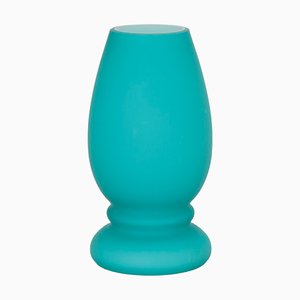 Small Turquoise Satin Murano Glass Mushroom Table Lamp from Giesse Milan, Italy-MPO-1402416