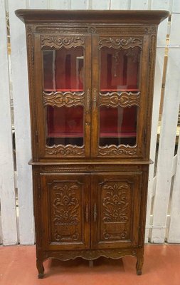 Small Two-Piece Glazed Cabinet-DY-1447385