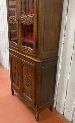 Small Two-Piece Glazed Cabinet-DY-1447385