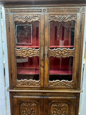 Small Two-Piece Glazed Cabinet-DY-1447385