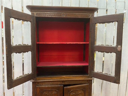 Small Two-Piece Glazed Cabinet-DY-1447385