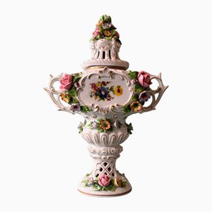 Small Vase with Decorative Flower Details-ALF-2033566