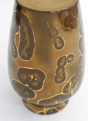 Small Vase with Metallic Glaze by Ceramist Lucien Brisdoux, 1930s-RNR-2021506