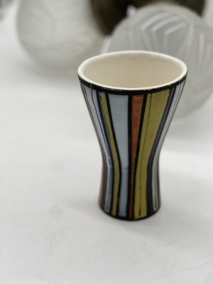 Small Vase with Pyjama Decoration by Roger Capron for Vallauris, 1960s-LA-1292183