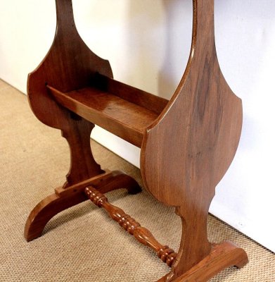 Small Vide-Poche Table in Solid Walnut, Mid-19th Century-RVK-1016309