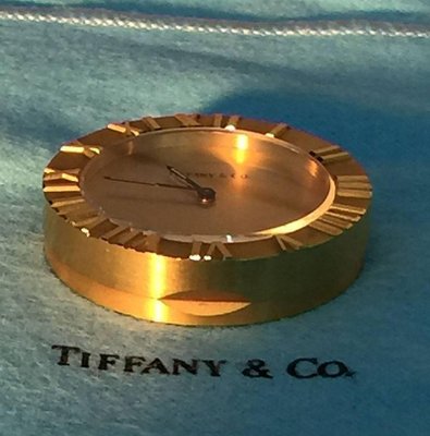 Small Vintage Atlas Desk Clock from Tiffany & Co.-UCH-1224746